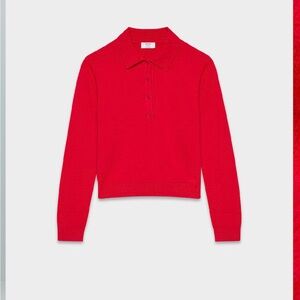 Aritzia Bare Cashmere Polo Sweater